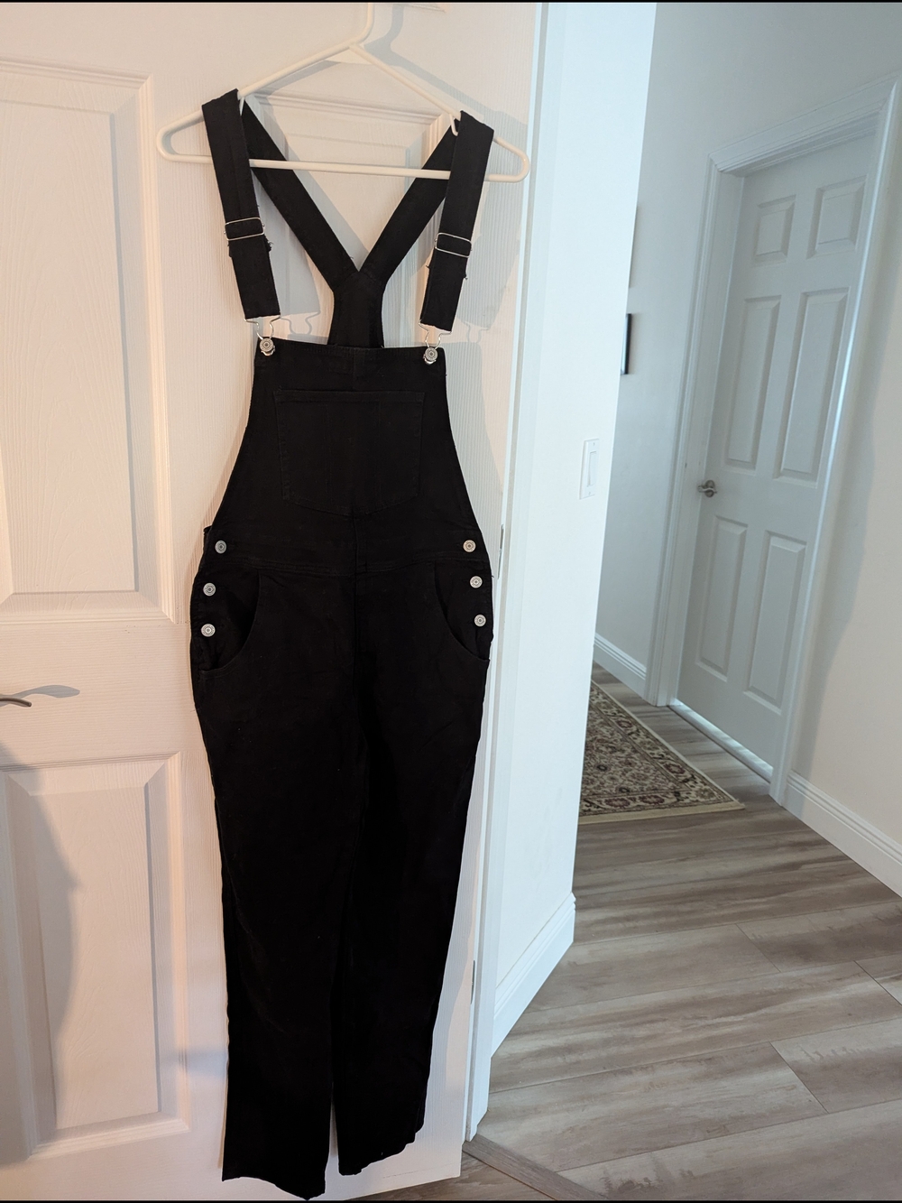 Black Women's Overalls Jeans - Classic Bib Jumpsuit